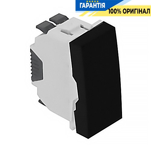 Вимикач Quadro 45 1-кл. 1-мод. «Чорний мат» Efapel 45010 SPM