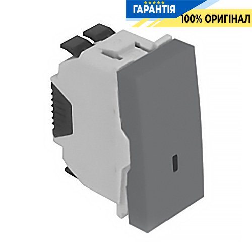 Выключатель Quadro 45 1-кл. с подсветкою 1-мод. «Алюминий» Efapel 45015 SAL
