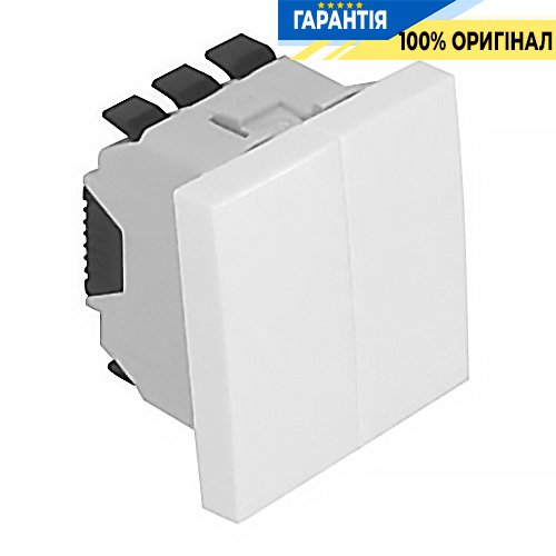 Выключатель Quadro 45 2-кл. 2-мод. «Белый мат» Efapel 45061 SBM