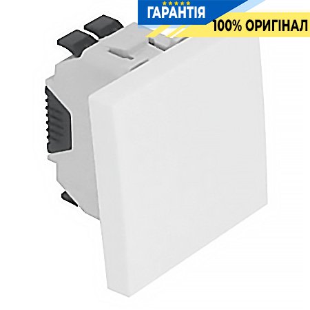 Выключатель Quadro 45 1-кл. проходной 2-мод. «Белый мат» Efapel 45071 SBM