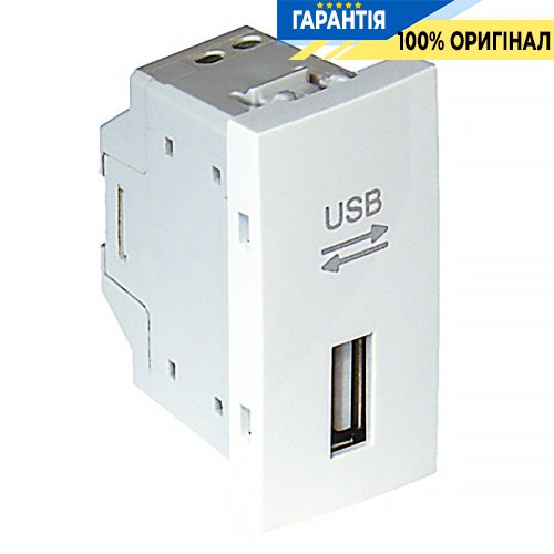 Розетка USB 1-мод. «Белая» Efapel Quadro 45 45437 SBR
