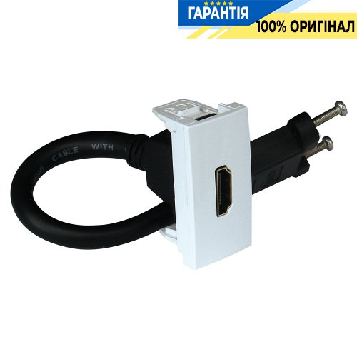 Розетка HDMI с разъёмом 1-мод. «Белый» Efapel Quadro 45 45435 SBR