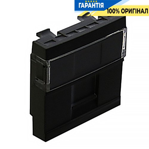 Панель для 1хRJ45 CONNECT 2-мод. «Чёрный матовый» Efapel Quadro 45 45976 SPM