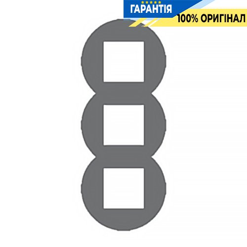 Рамка 3-місна кругла «Алюміній» Efapel Quadro 45 43930 TAL