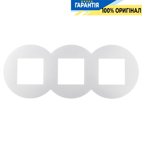 Рамка 3-місна кругла «Біла» Efapel Quadro 45 43930 TBR