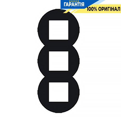 Рамка 3-місна кругла «Чорна матова» Efapel Quadro 45 43930 TPM