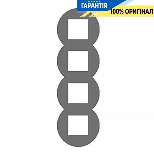 Рамка 4-місна кругла «Алюміній» Efapel Quadro 45 43940 TAL