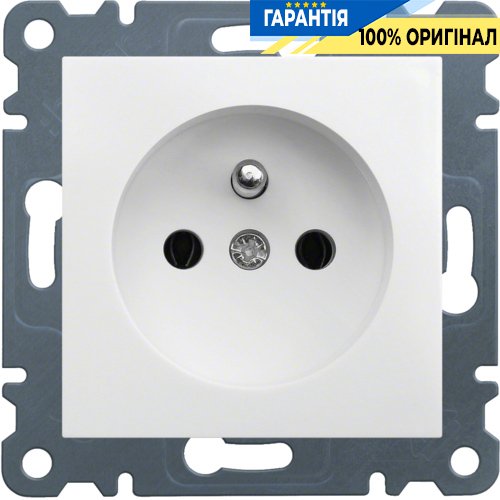 Розетка з центральним з/к Lumina 2 WL1020, «белая»