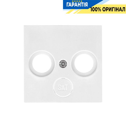 Накладка для механизма TV Hager Lumina 2 WL6310, «белый глянцевый»