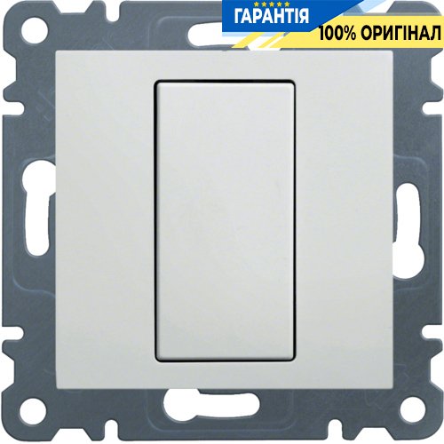 Заглушка Hager Lumina 2 WL7010, «белый глянцевый»