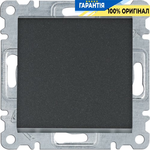 Вимикач 1-тактовий 10АХ/230В Hager Lumina WL0113, «чорний»