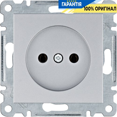 Розетка без з/к 16А/230В Hager Lumina WL1012 «серебро»