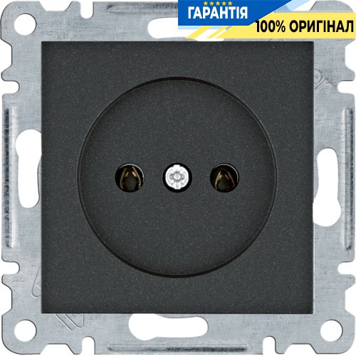 Розетка без з/к 16А/230В Hager Lumina WL1013, «черная»