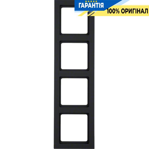 Рамка 4-кратна, антрацит, Berker Q.3 10146096