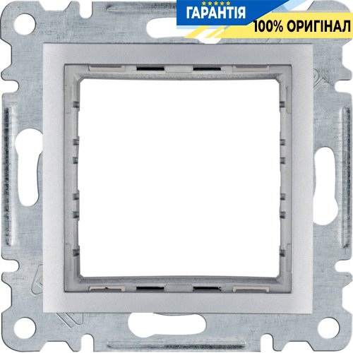 Рамка-адаптер для устройств 45х45 Hager Lumina WL2512, «серебро»