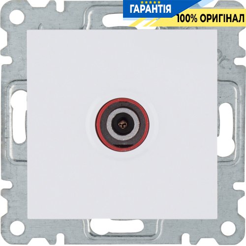 Розетка ТВ Hager Lumina WL3210, «белая»