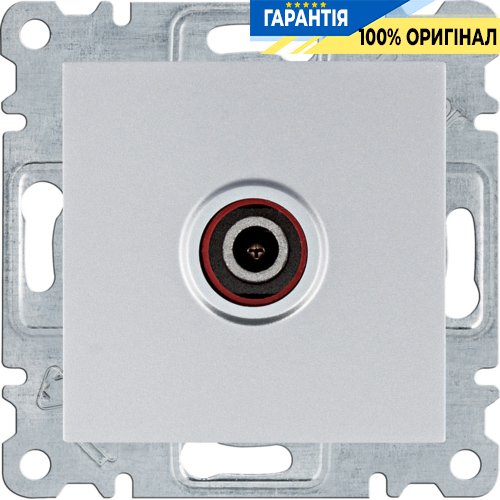 Розетка ТВ Hager Lumina WL3212, «серебро»