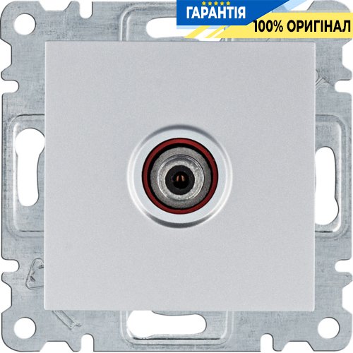 Розетка САТ Hager Lumina WL3232, «серебро»