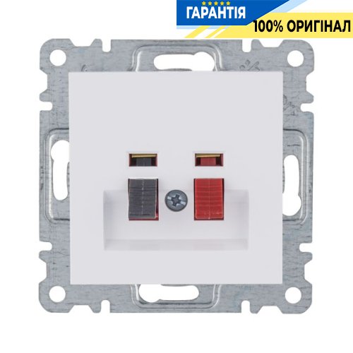 Розетка акустическая Hager Lumina WL3310, «белая»