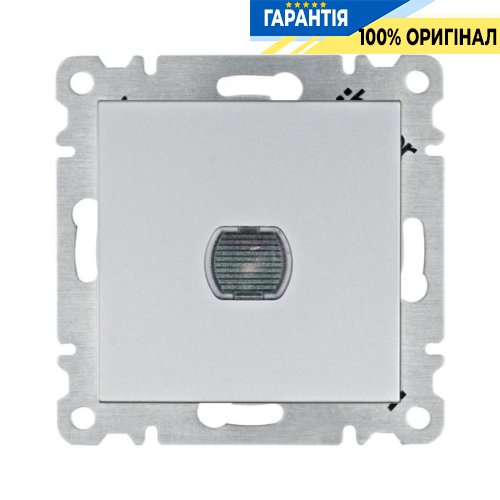 Светорегулятор (диммер) нажимной Hager Lumina WL4032, «серебро», 60-300Вт