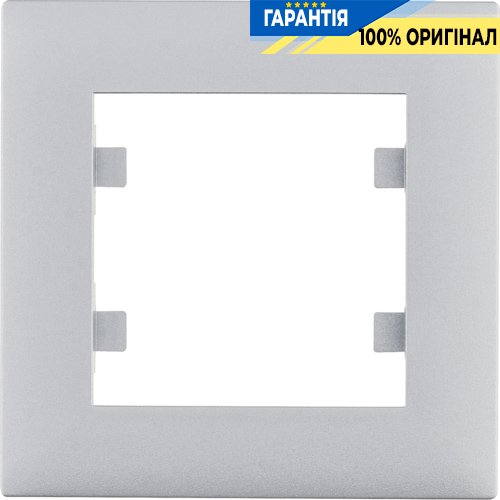 Рамка 1X, Hager Lumina-Intens WL5512, «серебро»