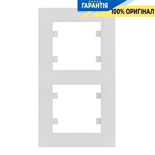 Рамка 2X вертикальная, Hager Lumina-Intens WL5620, «белая»