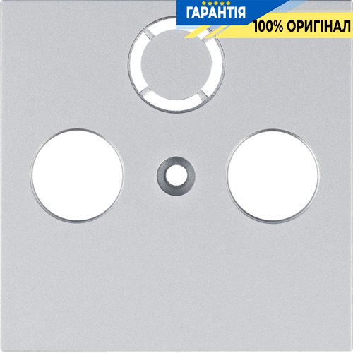 Лицевая панель ТВ Hager Lumina WL6312, «серебро»