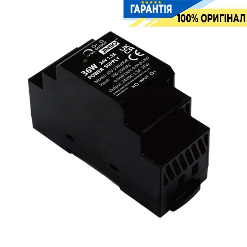 Блок питания на DIN-рейке 24V/DC 36W (230V~) Jinbo 19740 JDV-24030DR