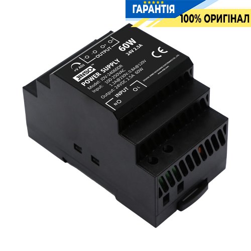 Блок питания на DIN-рейке 24V/DC 60W (230V~) Jinbo 19569 JDV-24060DR