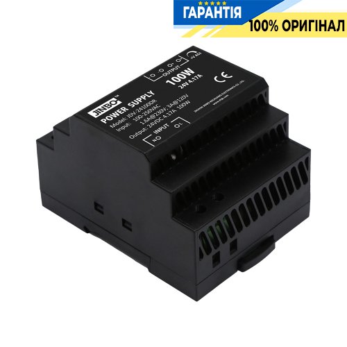 Блок питания на DIN-рейке 24V/DC 100W (230V~) Jinbo 19570 JDV-24100DR