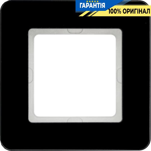 Рамка 1-я стекло/черный Q.7, Berker 10116076