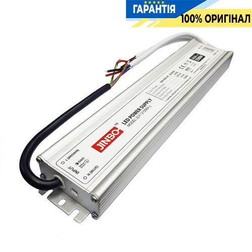 Блок живлення 24V 150Вт IP67 Jinbo 16409 JLV-24150KA-L герметичний, алюмінієвий корпус