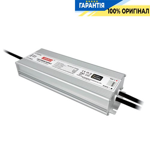 Блок питания 24V 250Вт IP67 Jinbo 19031 JLV-24250KA-L герметичный, алюминиевый корпус