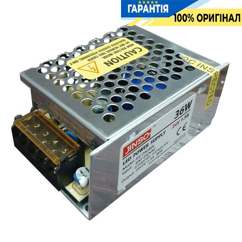Блок живлення 24V 36Вт IP20 Jinbo JLV-24036K
