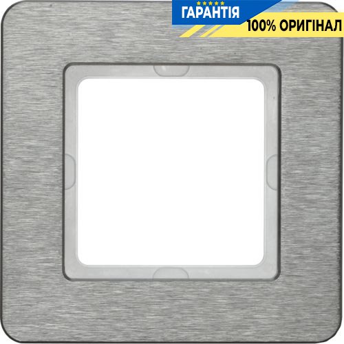 Рамка 1-а нержавіюча сталь Q.7, Berker 10116083