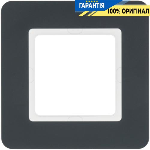 Рамка 1-а пластик антрацит Berker Q.7 10116186
