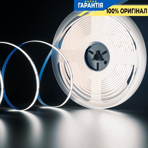 Лента светодиодная 512 Led/m 4000K 24V, 12Вт, IP20 Rishang 15313 COB-512-IP20-NW-8-24 RM0802MC-D CRI90 нейтральный белый свет
