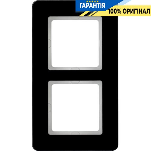 Рамка 2-а скло / чорний Berker Q.7 10126076