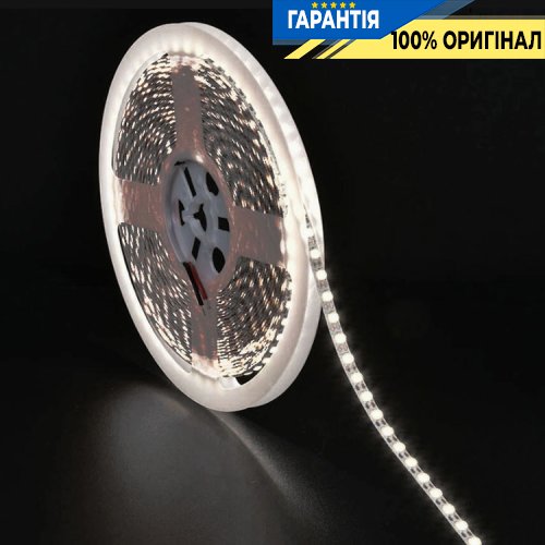 Стрічка світлодіодна 120 Led/m 5000K 12V, 8.6Вт, IP33 CRI80 e-pcb Rishang 19211 2835-120-IP33-NW-8-12 RN08C0TA-B нейтральне світло