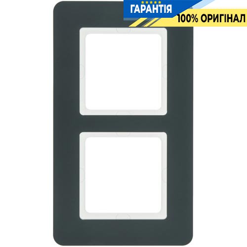 Рамка 2-а пластик антрацит Berker Q.7 10126186