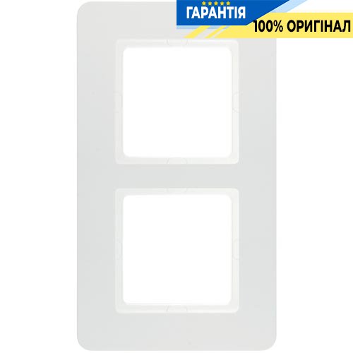 Рамка 2-а пластик полярна білизна, Berker Q.7 10126189