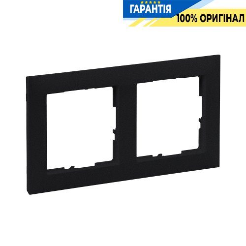 Рамка 2-я Legrand Suno 721522 черный матовый