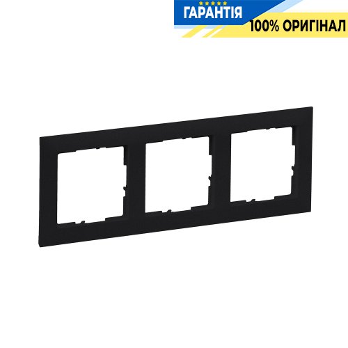 Рамка 3-а Legrand Suno 721523 чорний