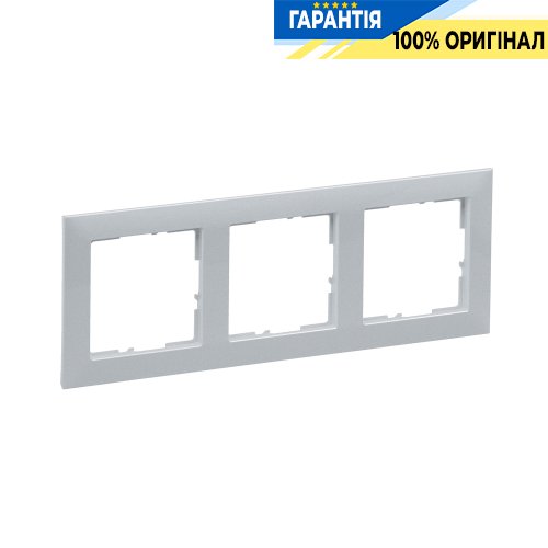 Рамка 3-а Legrand Suno 721513 алюміній