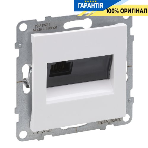 Розетка компьютерна 1-а RJ45 CAT6/UTP Legrand Suno 721152 білий