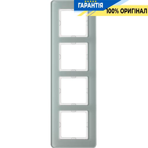 Рамка 4-а скло / полярна білизна Berker Q.7 10146079