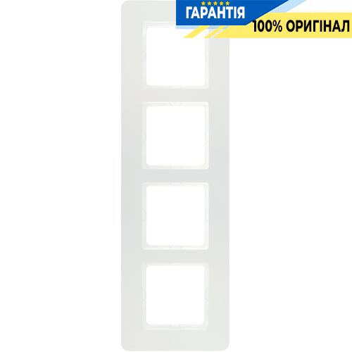 Рамка 4-я пластик полярная белизна Q.7, Berker 10146189