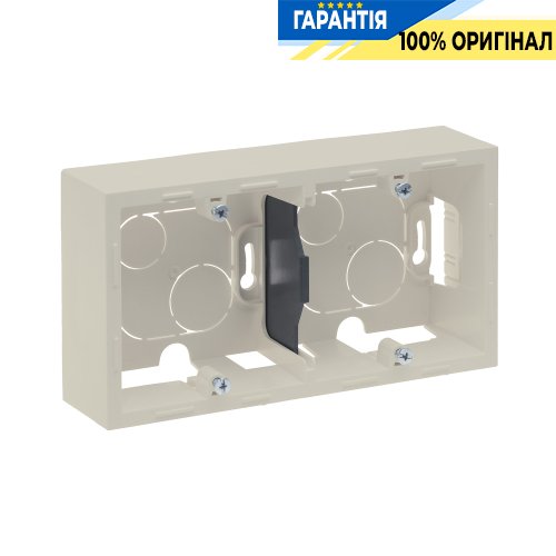 Коробка накладного монтажу 2 пости Legrand Suno 721295 слонова кістка
