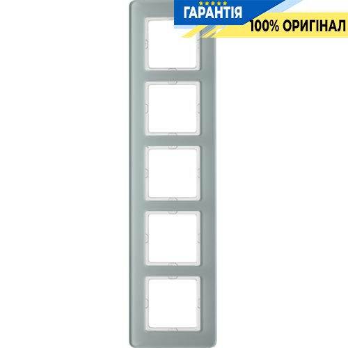 Рамка 5-а скло / полярна білизна Berker Q.7 10156079