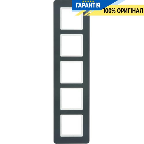 Рамка 5-а пластик антрацит Berker Q.7 10156186